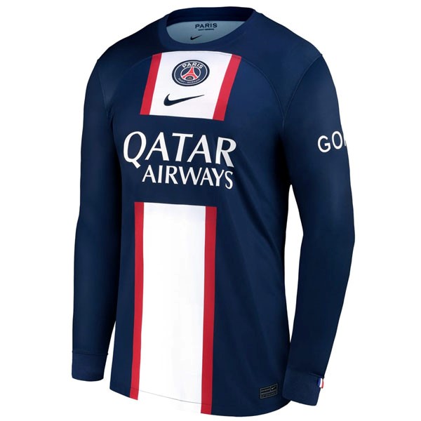 Tailandia Camiseta Paris Saint Germain 1ª ML 2022/23 Azul